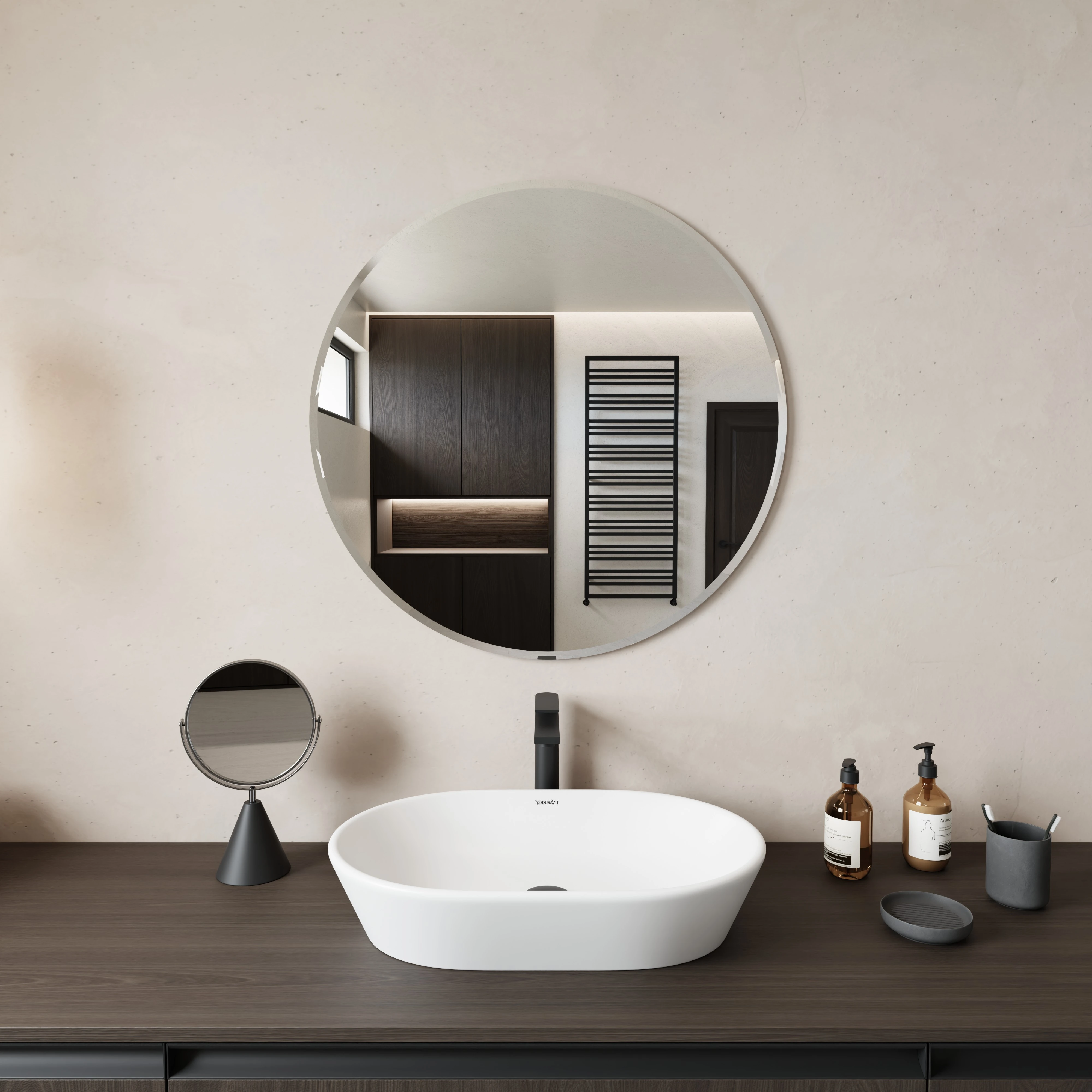 Lustro Koło 80 F bez oświetlenia 80×80 cm –